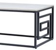 Devon Coffee Table - Grey Wood and Black