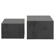 Dice Coffee Table - Square - Black Ocean - Set of 2