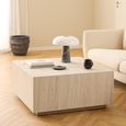 Dice Coffee Table - Travertine Effect - Square