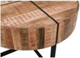 Dispur Solid Mango Wood 70cm Round Coffee Table