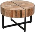 Dispur Solid Mango Wood 70cm Round Coffee Table