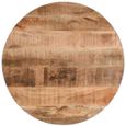 Dispur Solid Mango Wood 80cm Round Coffee Table