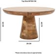 Dispur Solid Mango Wood Round Coffee Table