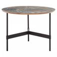 Doha Coffee Table - Round - Grey Slate