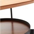 Doha Coffee Table - Oval - Walnut