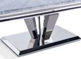 Dolce Grey Marble and Chrome Coffee Table