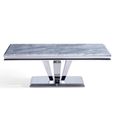 Dolce Grey Marble and Chrome Coffee Table