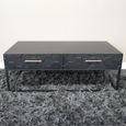 Coffee Table - 2 Drawer - Black