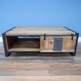 Coffee Table - Mango Wood - 1 Sliding Door