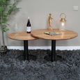 Coffee Table - Round - Mango Wood - Set of 2