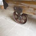 Coffee Table - Railway Wood and Metal Cart
