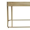 Ella Coffee Table - Mirrored with Gold Metal