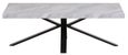 Ezra Grey Coffee Table with Black Spider Legs