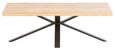Ezra Oak Coffee Table with Black Spider Legs