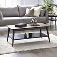 Findlay Coffee Table - Walnut - 110cm - Shelf