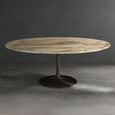 Flute Occasional Table - Marble with Metal Base - Variation Available