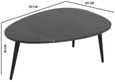 Fluted Black Marble Coffee Table