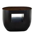 Gabelle Coffee Table - Oval - Small - Dark Bamboo Wood