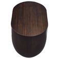 Gabelle Coffee Table - Oval - Small - Dark Bamboo Wood