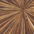Gabelle Coffee Table - Dark Bamboo Wood - Sunburst