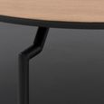 Goldington Coffee Table - Round - Oak and Black