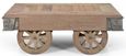 Gulmarg Reclaimed Wooden Coffee Table on Wheels