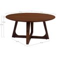 Hellerup Coffee Table - Round - Walnut