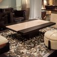Hermes Coffee Table - Marble with Wooden Base - Variation Available