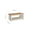 Highgate Coffee Table - 105cm - Cream Painted