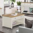 Highgate Coffee Table - 2 Drawer - Cream Painted