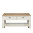 Highgate Coffee Table - 2 Drawer - Cream Painted