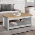 Highgate Coffee Table - 105cm - Grey Painted