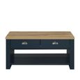Highgate Coffee Table - 2 Drawer - Navy Blue Painted