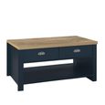 Highgate Coffee Table - 2 Drawer - Navy Blue Painted
