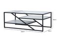 Ibarra Coffee Table - Glass and Metal