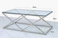 Imperia Coffee Table - Glass and Chrome