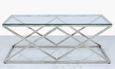 Imperia Coffee Table - Glass and Chrome