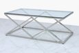 Imperia Coffee Table - Glass and Chrome