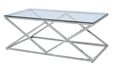 Imperia Coffee Table - Glass and Chrome