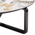 Imperia Coffee Table - 3 Tier - Round - Grey Ceramic