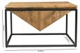 Industrial Mango Wood Diamond Coffee Table