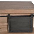 Irondale Coffee Table - Mango Wood - Square - Storage