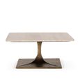 Isernia Coffee Table - Beige Marble - Small Square