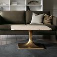 Isernia Coffee Table - Beige Marble - Small Square