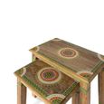 Itura Coffee Table - Mango Wood - Painted - Round - Set of 2