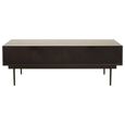 Jakara Coffee Table - 2 Drawer - Black Wood