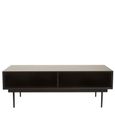 Jakara Coffee Table - 2 Drawer - Black Wood