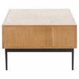Jakara Coffee Table - 2 Drawer - Natural Wood