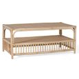 Jambiani Coffee Table - Natural Rattan - Round