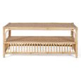 Jambiani Coffee Table - Natural Rattan - Round